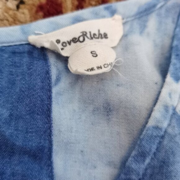 Sleeveless denim tie dye mini - Picture 5 of 5